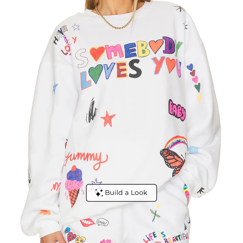 The Mayfair Group Colorful Graphic Women's Sweatshirt
